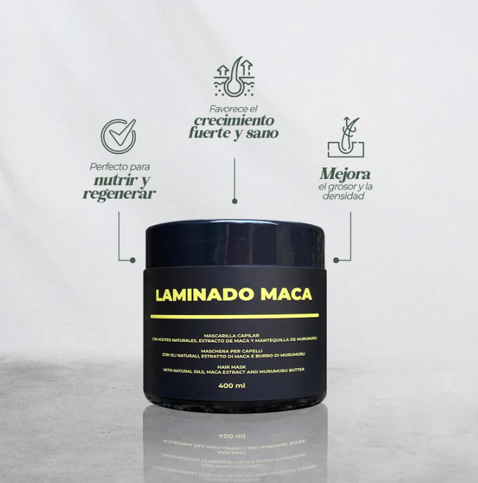 mascarilla laminado maca
