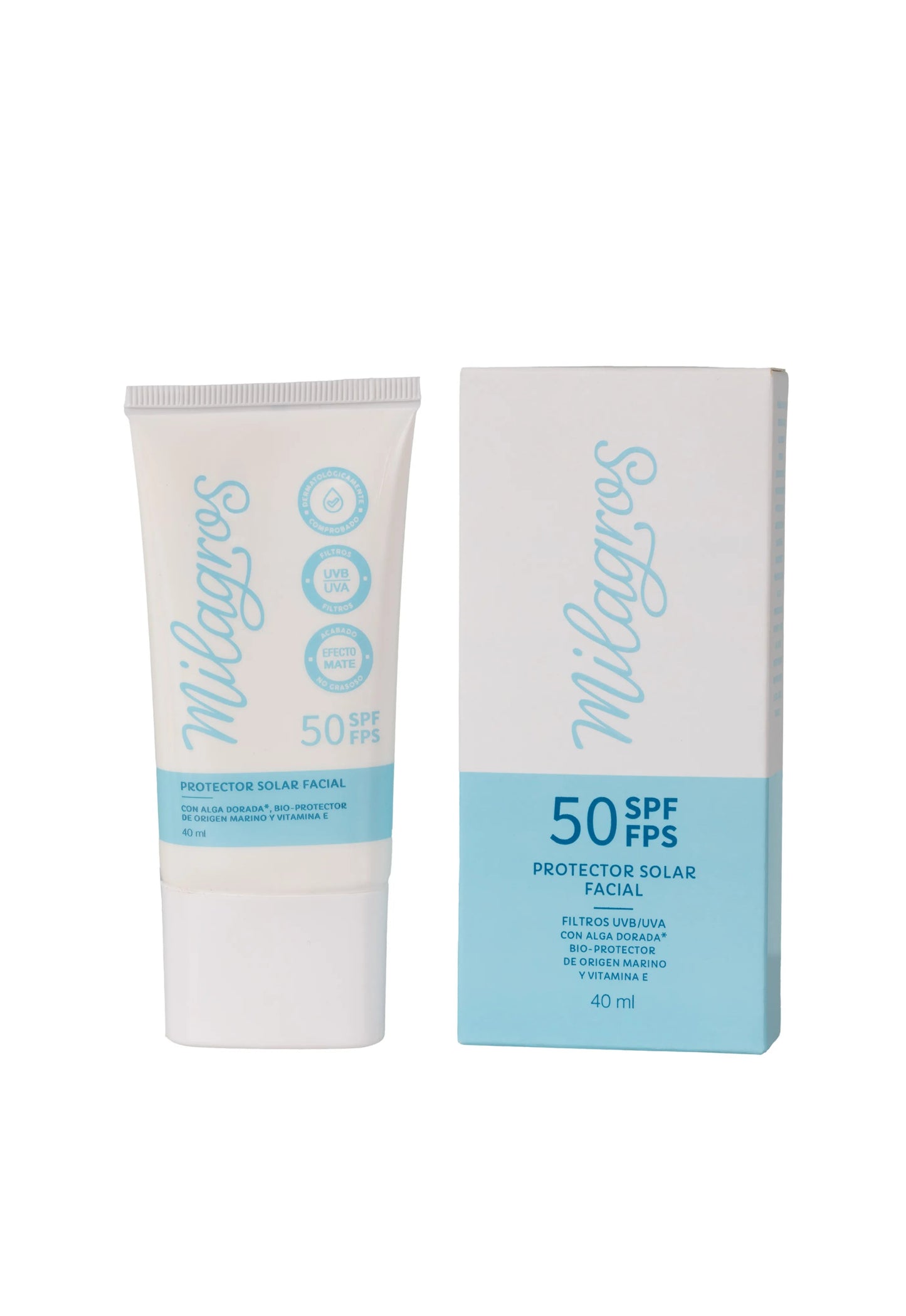 Protector Solar Facial sin Color milagros