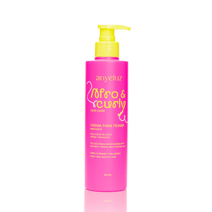 crema para peinar hidratante afro y curly  anyeluz