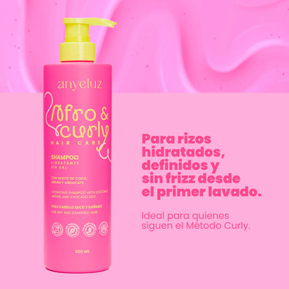 shampoo hidratante afro y curly anyeluz