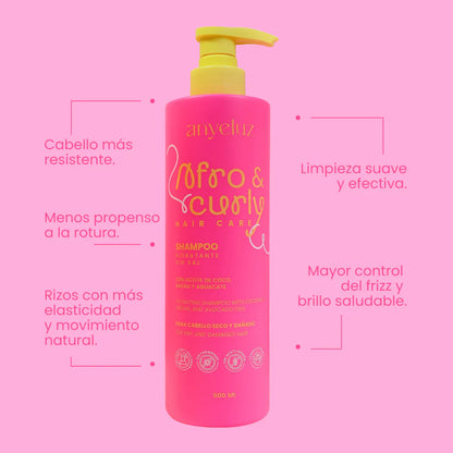 shampoo hidratante afro y curly anyeluz