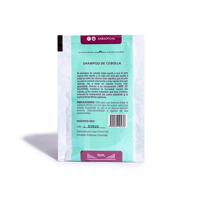 Sachet de Shampoo de Cebolla Kaba 15 ML