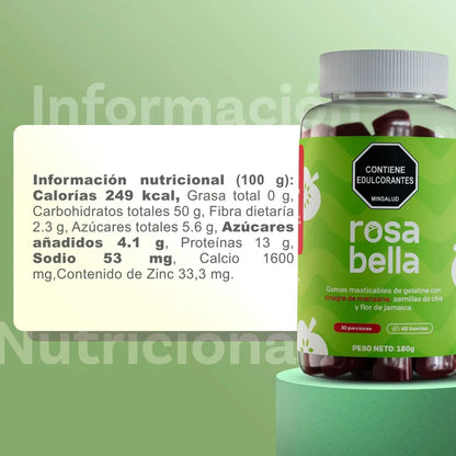 rosa bella gomas para la indigestión