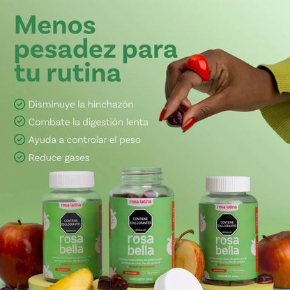 rosa bella gomas para la indigestión