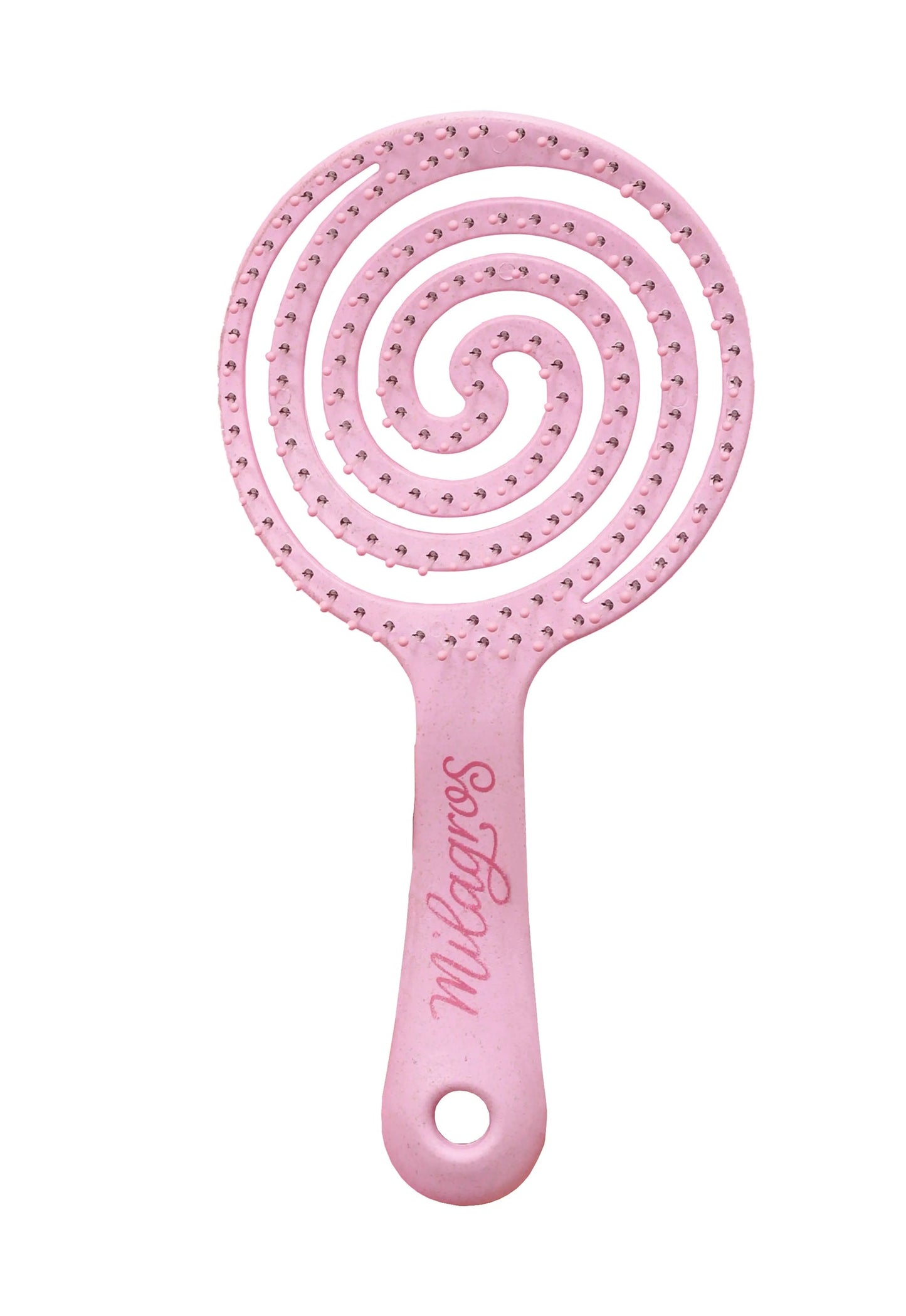 Cepillo Anti Enredo y Masajeador Capilar 2 en 1 Rosado Milagros