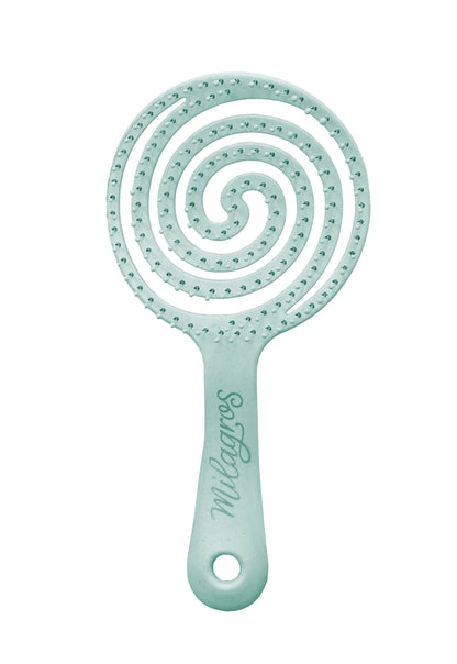 Cepillo Anti Enredo y Masajeador Capilar 2 en 1 Verde Milagros