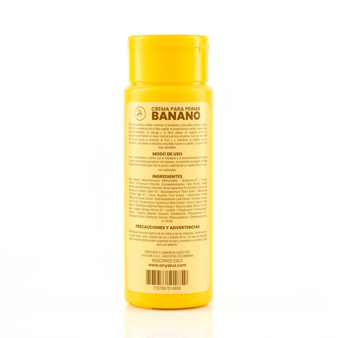 crema de peinar de banano anyeluz