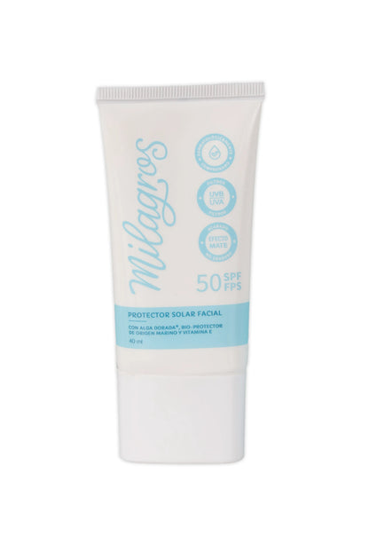 Protector Solar Facial sin Color milagros