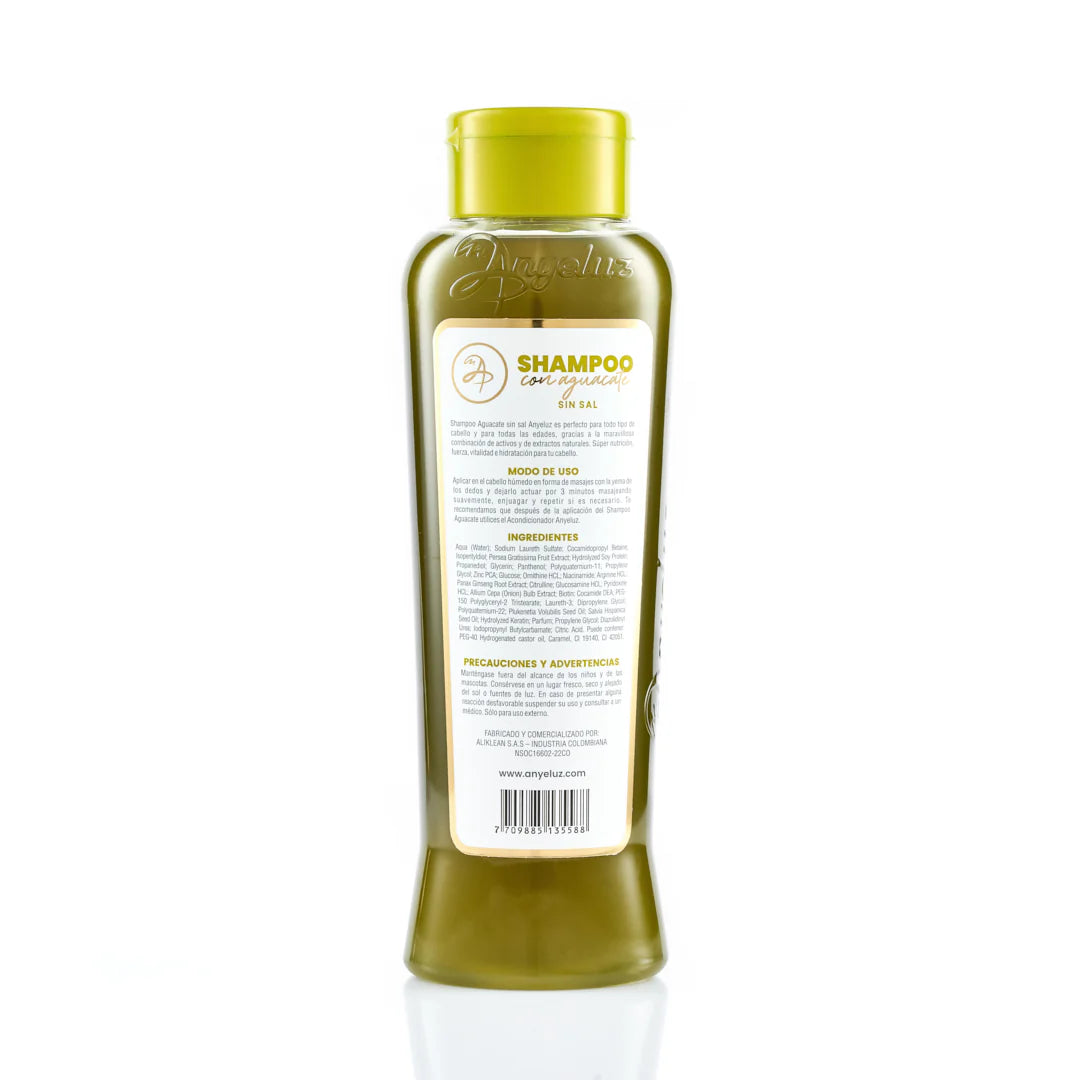 Shampoo Con Aguacate Anyeluz