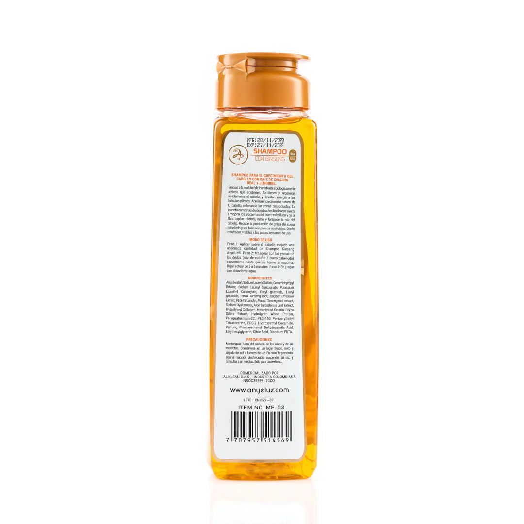 Shampoo Con Ginseng Anyeluz