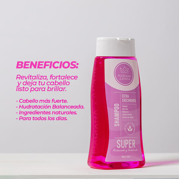 Shampoo Extra Crecimiento mariana zapata